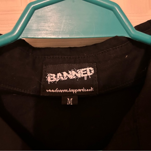 Banned Apparel Womens Western Frankenstein Shirt Black Long Sleeve - Medium - Picture 5 of 5